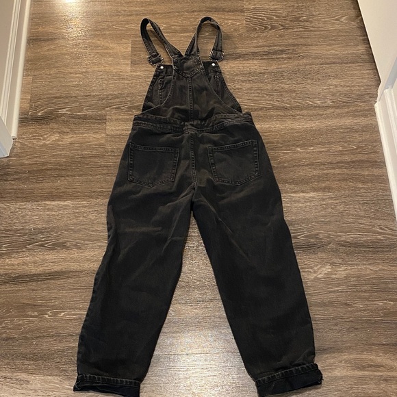 ASOS DESIGN denim overall in washed black SIZE 4 - Picture 8 of 15